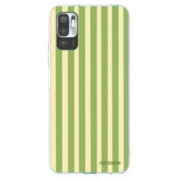 Átlátszó szilikon tok az alábbi mobiltelefonokra Xiaomi Redmi Note 10 5G - Lines Matcha