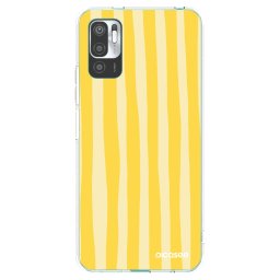 Átlátszó szilikon tok az alábbi mobiltelefonokra Xiaomi Redmi Note 10 5G - Lines lemon
