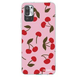 Átlátszó szilikon tok az alábbi mobiltelefonokra Xiaomi Redmi Note 10 5G - Cherry