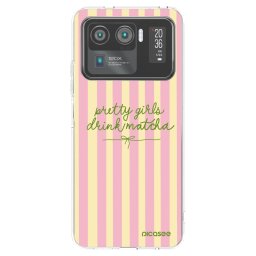 Átlátszó szilikon tok az alábbi mobiltelefonokra Xiaomi Mi 11 Ultra - Pretty matcha