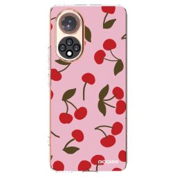 Átlátszó szilikon tok az alábbi mobiltelefonokra Huawei Nova 9 - Cherry