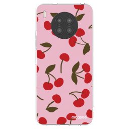 Átlátszó szilikon tok az alábbi mobiltelefonokra Huawei Nova 8i - Cherry