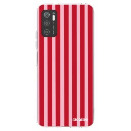 Átlátszó szilikon tok az alábbi mobiltelefonokra Xiaomi Poco M3 Pro 5G - Lines red