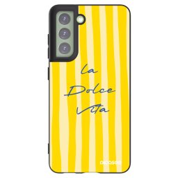 Fekete szilikon tok az alábbi mobiltelefonokra Samsung Galaxy S21 FE 5G - Ladolcevita