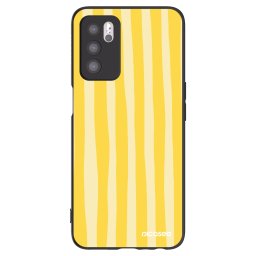 Fekete szilikon tok az alábbi mobiltelefonokra OPPO A16 - Lines lemon