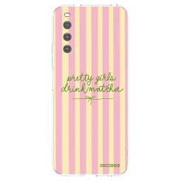 Átlátszó szilikon tok az alábbi mobiltelefonokra Sony Xperia 10 IV 5G - Pretty matcha