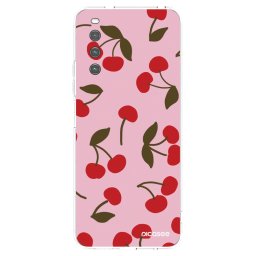 Átlátszó szilikon tok az alábbi mobiltelefonokra Sony Xperia 10 IV 5G - Cherry