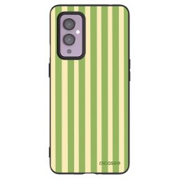Fekete szilikon tok az alábbi mobiltelefonokra OnePlus 9 - Lines Matcha