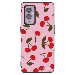 Fekete szilikon tok az alábbi mobiltelefonokra OnePlus 9 - Cherry
