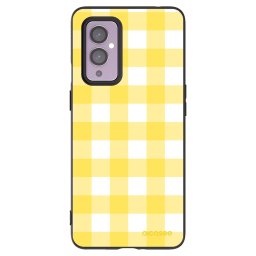 Fekete szilikon tok az alábbi mobiltelefonokra OnePlus 9 - Gride lemon