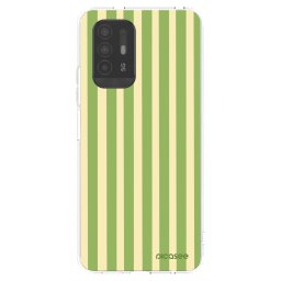 Átlátszó szilikon tok az alábbi mobiltelefonokra OPPO A94 5G - Lines Matcha