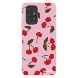 Átlátszó szilikon tok az alábbi mobiltelefonokra OPPO A94 5G - Cherry
