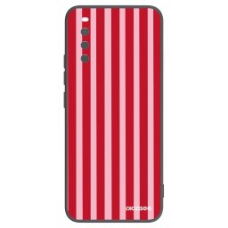 Fekete szilikon tok az alábbi mobiltelefonokra Sony Xperia 10 III - Lines red