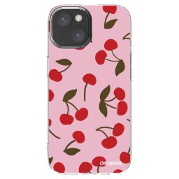 Átlátszó szilikon tok az alábbi mobiltelefonokra Apple iPhone 15 - Cherry