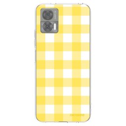 Átlátszó szilikon tok az alábbi mobiltelefonokra Motorola Edge 30 Neo - Gride lemon