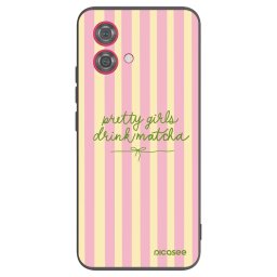 Fekete szilikon tok az alábbi mobiltelefonokra Motorola Moto G84 5G - Pretty matcha