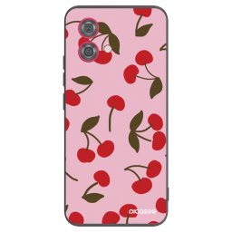 Fekete szilikon tok az alábbi mobiltelefonokra Motorola Moto G84 5G - Cherry