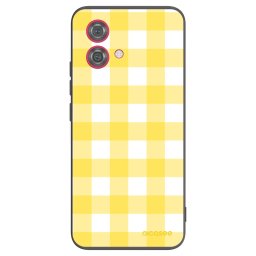Fekete szilikon tok az alábbi mobiltelefonokra Motorola Moto G84 5G - Gride lemon