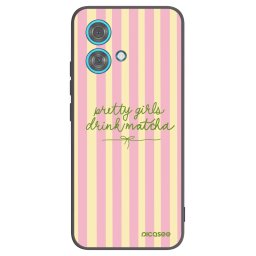 Fekete szilikon tok az alábbi mobiltelefonokra Motorola Edge 40 Neo - Pretty matcha