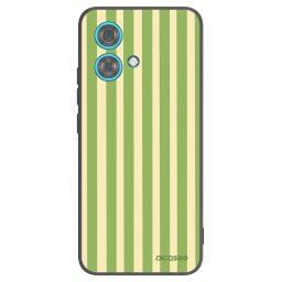 Fekete szilikon tok az alábbi mobiltelefonokra Motorola Edge 40 Neo - Lines Matcha