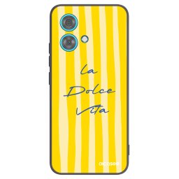 Fekete szilikon tok az alábbi mobiltelefonokra Motorola Edge 40 Neo - Ladolcevita