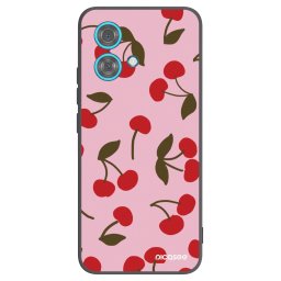 Fekete szilikon tok az alábbi mobiltelefonokra Motorola Edge 40 Neo - Cherry