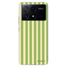 Átlátszó szilikon tok az alábbi mobiltelefonokra Xiaomi Poco X6 Pro - Lines Matcha