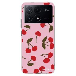 Átlátszó szilikon tok az alábbi mobiltelefonokra Xiaomi Poco X6 Pro - Cherry