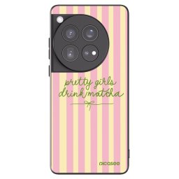 Fekete szilikon tok az alábbi mobiltelefonokra OnePlus 12 5G - Pretty matcha