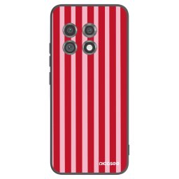 Fekete szilikon tok az alábbi mobiltelefonokra OnePlus 11 5G - Lines red