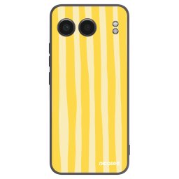 Fekete szilikon tok az alábbi mobiltelefonokra OnePlus Nord 4 - Lines lemon