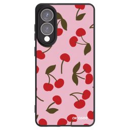 Fekete szilikon tok az alábbi mobiltelefonokra Samsung Galaxy S25 Edge 5G - Cherry