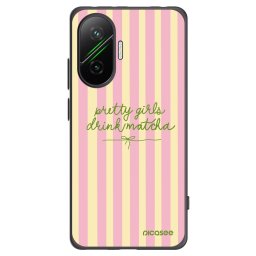 Fekete szilikon tok az alábbi mobiltelefonokra Xiaomi Poco F7 5G - Pretty matcha