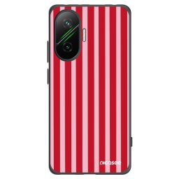 Fekete szilikon tok az alábbi mobiltelefonokra Xiaomi Poco F7 5G - Lines red