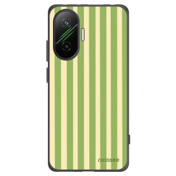 Fekete szilikon tok az alábbi mobiltelefonokra Xiaomi Poco F7 5G - Lines Matcha