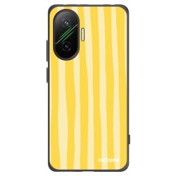 Fekete szilikon tok az alábbi mobiltelefonokra Xiaomi Poco F7 5G - Lines lemon