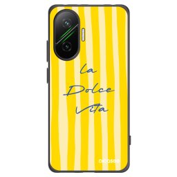Fekete szilikon tok az alábbi mobiltelefonokra Xiaomi Poco F7 5G - Ladolcevita