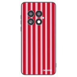 Fekete szilikon tok az alábbi mobiltelefonokra OnePlus 13 5G - Lines red