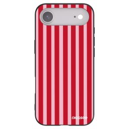 Fekete szilikon tok az alábbi mobiltelefonokra Apple iPhone Air - Lines red