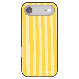 Fekete szilikon tok az alábbi mobiltelefonokra Apple iPhone Air - Lines lemon