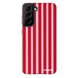 Fashion Case Samsung Galaxy S21 5G G991B - Lines red
