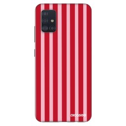 Fashion Case Samsung Galaxy A51 A515F - Lines red