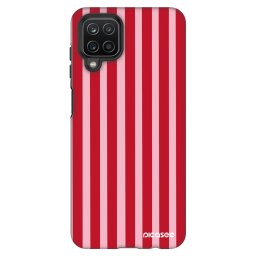 Fashion Case Samsung Galaxy A12 A125F - Lines red