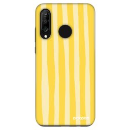 Fashion Case Huawei P30 Lite - Lines lemon