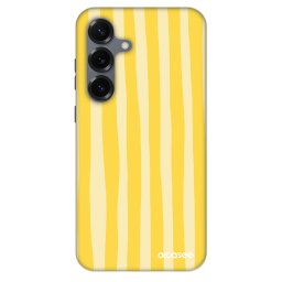 Fashion Case PowerShare pro Samsung Galaxy S25 5G - Lines lemon