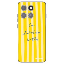 Fekete szilikon tok az alábbi mobiltelefonokra Motorola Edge 60 Pro - Ladolcevita
