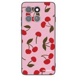 Fekete szilikon tok az alábbi mobiltelefonokra Motorola Edge 60 Pro - Cherry