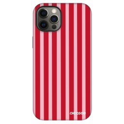 Fashion Case MagSafe Apple iPhone 12 - Lines red