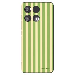 Fekete szilikon tok az alábbi mobiltelefonokra Motorola Edge 60 5G - Lines Matcha
