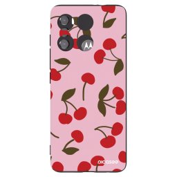 Fekete szilikon tok az alábbi mobiltelefonokra Motorola Edge 60 5G - Cherry
